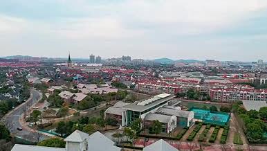 上海松江泰晤士小镇航拍视频的预览图